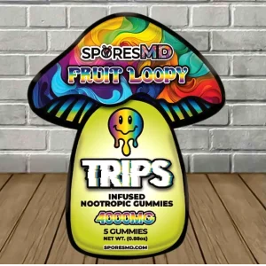 SporesMD Trips Infused Nootropic Gummies 4000mg